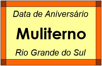 Data de Aniversário da Cidade Muliterno