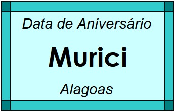 Data de Aniversário da Cidade Murici