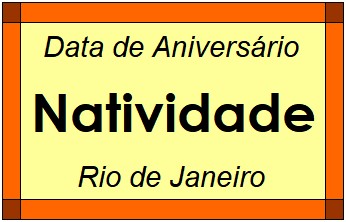 Data de Aniversário da Cidade Natividade