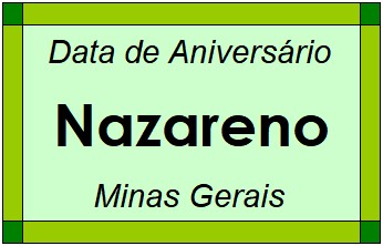 Data de Aniversário da Cidade Nazareno