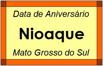 Data de Aniversário da Cidade Nioaque