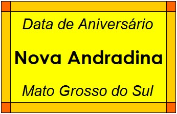 Data de Aniversário da Cidade Nova Andradina