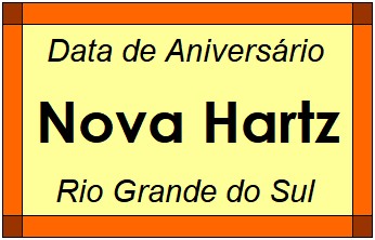 Data de Aniversário da Cidade Nova Hartz