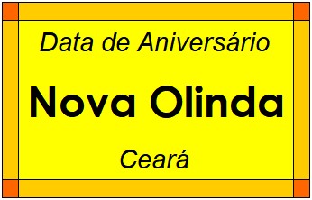 Data de Aniversário da Cidade Nova Olinda