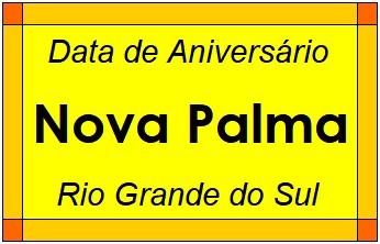 Data de Aniversário da Cidade Nova Palma