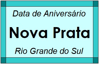 Data de Aniversário da Cidade Nova Prata