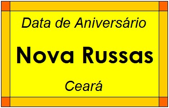 Data de Aniversário da Cidade Nova Russas