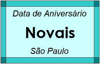 Data de Aniversário da Cidade Novais