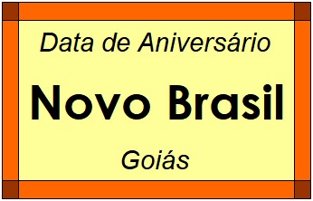 Data de Aniversário da Cidade Novo Brasil