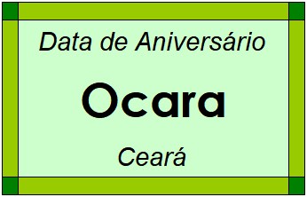 Data de Aniversário da Cidade Ocara