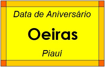 Data de Aniversário da Cidade Oeiras