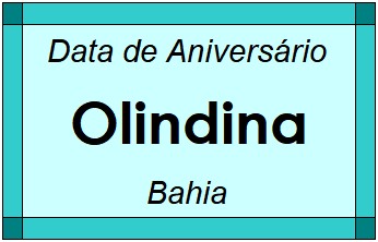 Data de Aniversário da Cidade Olindina