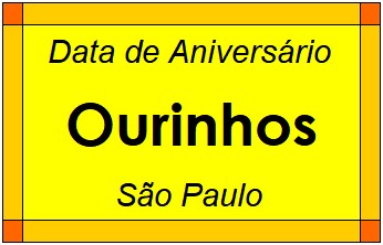 Data de Aniversário da Cidade Ourinhos