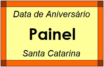 Data de Aniversário da Cidade Painel