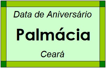 Data de Aniversário da Cidade Palmácia