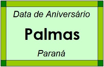 Data de Aniversário da Cidade Palmas