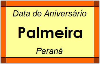 Data de Aniversário da Cidade Palmeira