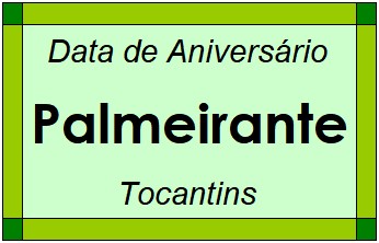 Data de Aniversário da Cidade Palmeirante