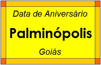 Data de Aniversário da Cidade Palminópolis