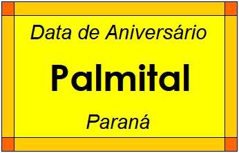 Data de Aniversário da Cidade Palmital