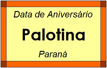 Data de Aniversário da Cidade Palotina