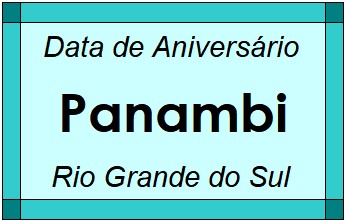 Data de Aniversário da Cidade Panambi