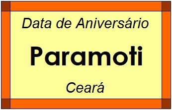 Data de Aniversário da Cidade Paramoti