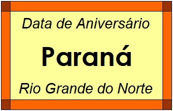 Data de Aniversário da Cidade Paraná