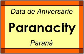 Data de Aniversário da Cidade Paranacity