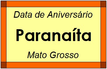 Data de Aniversário da Cidade Paranaíta