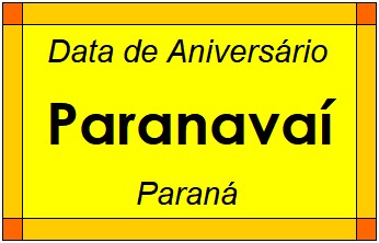 Data de Aniversário da Cidade Paranavaí