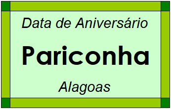 Data de Aniversário da Cidade Pariconha