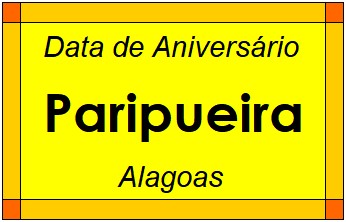 Data de Aniversário da Cidade Paripueira