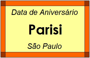 Data de Aniversário da Cidade Parisi