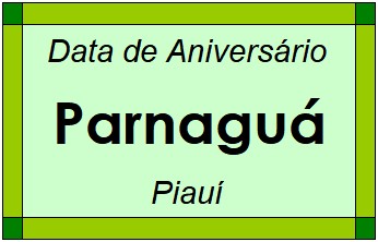 Data de Aniversário da Cidade Parnaguá