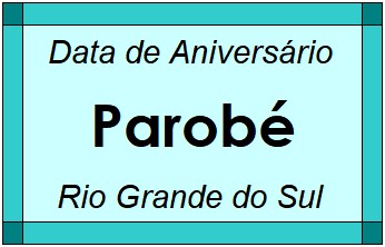 Data de Aniversário da Cidade Parobé