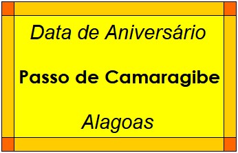 Data de Aniversário da Cidade Passo de Camaragibe