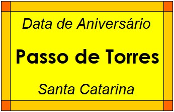 Data de Aniversário da Cidade Passo de Torres