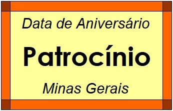 Data de Aniversário da Cidade Patrocínio