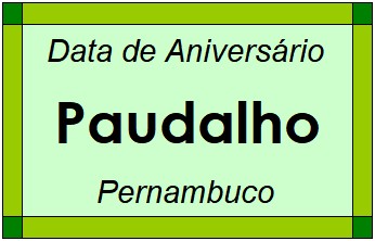 Data de Aniversário da Cidade Paudalho