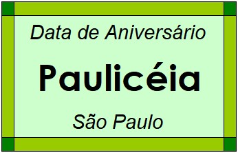 Data de Aniversário da Cidade Paulicéia