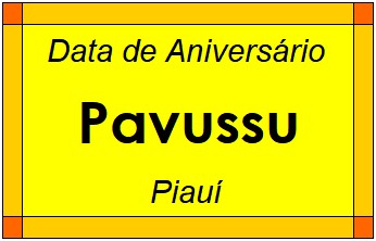 Data de Aniversário da Cidade Pavussu