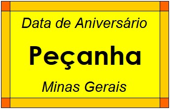 Data de Aniversário da Cidade Peçanha