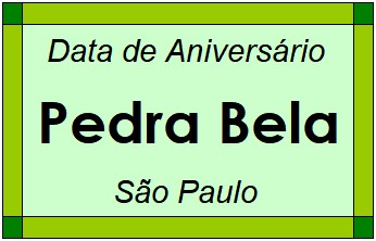 Data de Aniversário da Cidade Pedra Bela