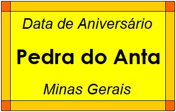 Data de Aniversário da Cidade Pedra do Anta