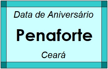 Data de Aniversário da Cidade Penaforte