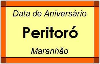 Data de Aniversário da Cidade Peritoró