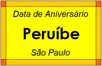 Data de Aniversário da Cidade Peruíbe