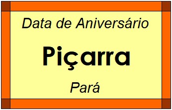 Data de Aniversário da Cidade Piçarra