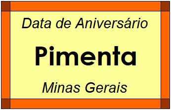 Data de Aniversário da Cidade Pimenta